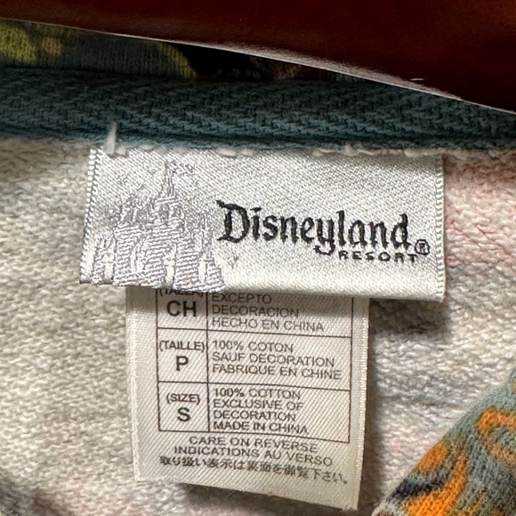 Disneyland Resort Hidden Mickey Colourful Full Zip Kangaroo Pocket Sweater - Picture 6 of 6